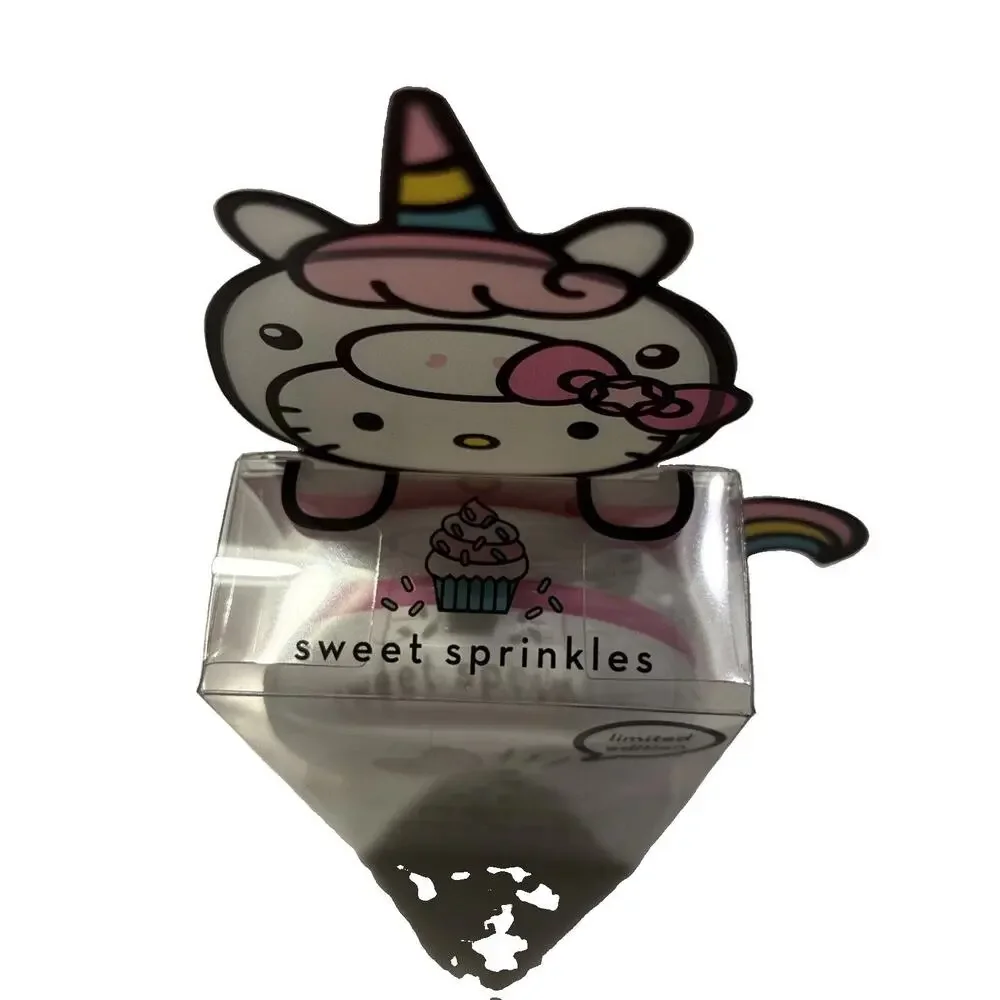 The Creme Shop Hello Kitty Unicorn Macaron Lip Balm Sweet Sprinkles 2pc Set NEW